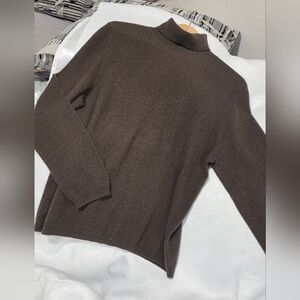 Nordstrom Men's Dark Brown Turtleneck Sweater
